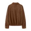 Women's Solid Color Long Sleeved Zipper Casual Top Jacket Jacket
