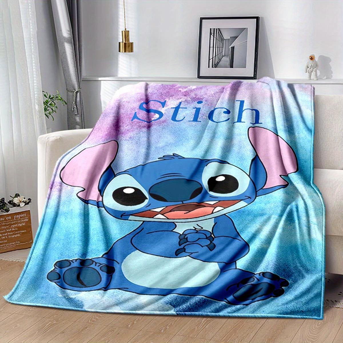 

1pc Cute and Simple Stitch Printing for All Season, Cartoon, Office, Lunch Rest, Camping Talk, Car, Multifunctional Gift 130cmx150cm