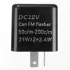 Motorcycle LED Flasher Frequency Signal Indicator Blinker Parts Black