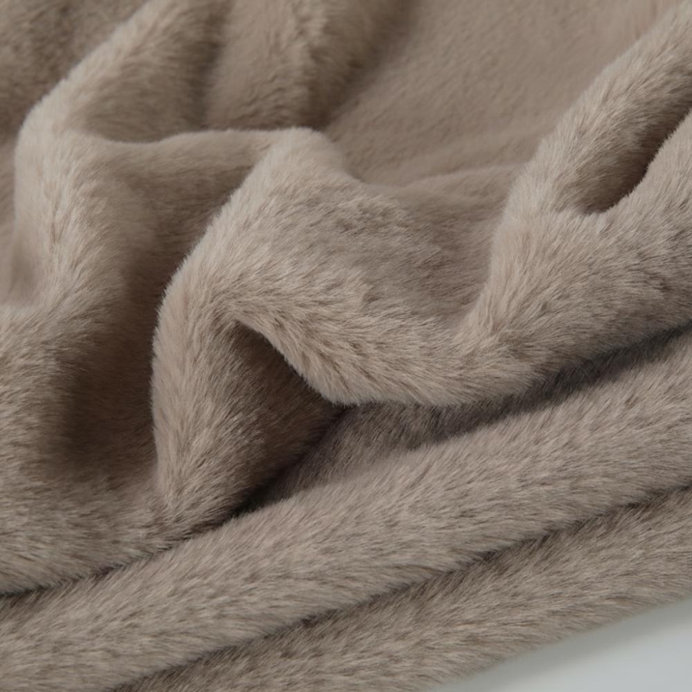 New 50x50cm Rabbit Fur Fabric Thickened Polyester Faux Rabbit Fur Encrypted Fur Patches Cotton Material