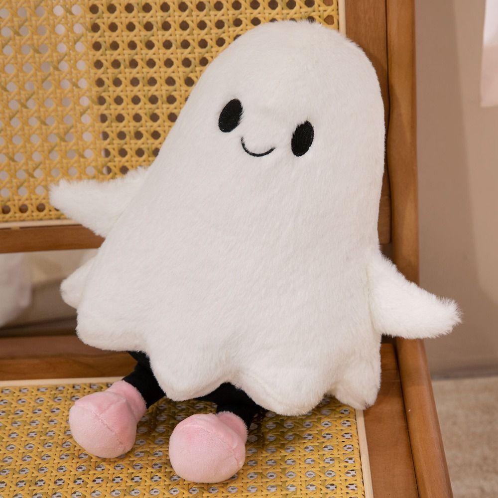 Simulation Cartoon Ghost Doll Toy Fluffy Holloween Ghost Pillow Little Ghost Plush Doll  Kids Gifts