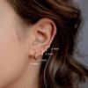 1 Paire Boucles d'Oreilles Créoles en Acier Inoxydable Femmes Hommes Couleur Or Petites Boucles d'Oreilles Bijoux Fille Pendientes Mujer Aretes Piercing Cartilage