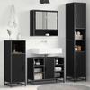 Bathroom Furniture Set Black Oak Effect 35 x 37.5 x 188.5 cm