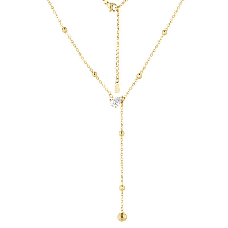 Y-Shaped Water Drop Tassel Necklace: Versatile, Chic, and Delicate Design for Women
