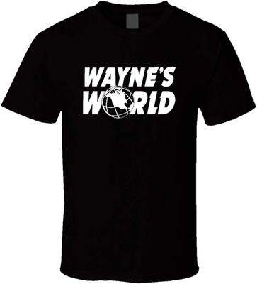 Wayne's World Mike Myers Dana Carvey SNL Klassisches TV Original T-Shirt Schwarz Herren