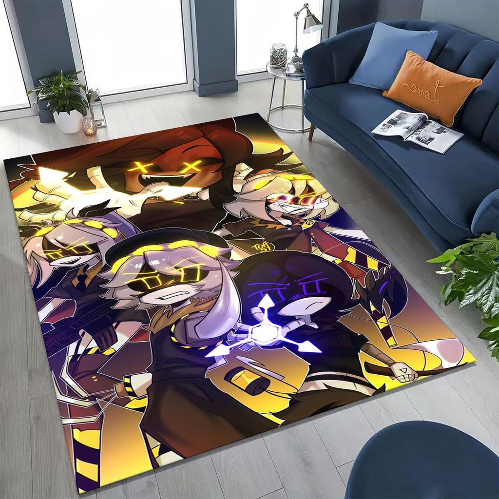 Cartoon Murder Drones Uzi Robot Art Rug for Bedroom Living Room Sofa Home Doormat Decor,Large Kids Play Non-slip Floor Mat