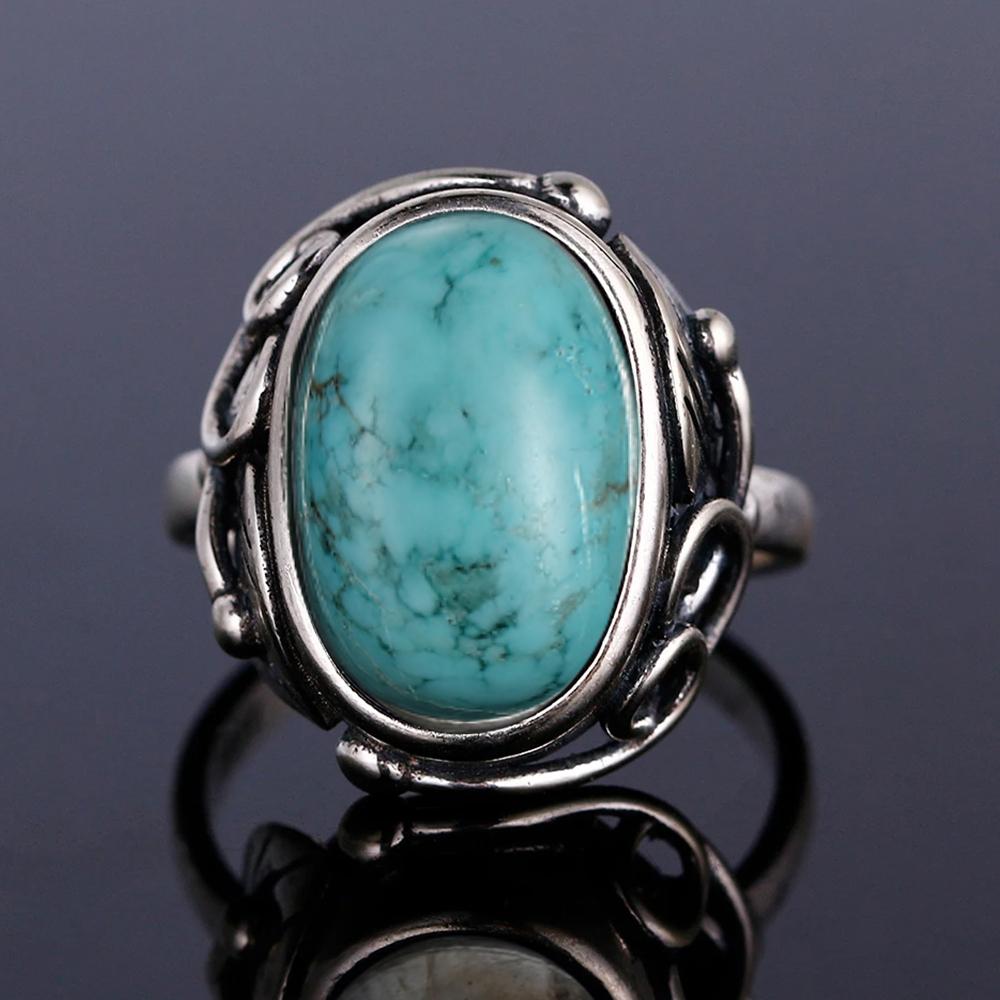 Vintage Finger Rings Women Oval 11x17MM Big Stones S9525 CopperJewelry Ring Party Weeding Engagement Gifts