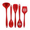 New 5pcs/set Silicone Kitchen Utensil Set With Non-Stick Pans Silicone Spatula Soup Spoon Cooking Tools For Kitchen