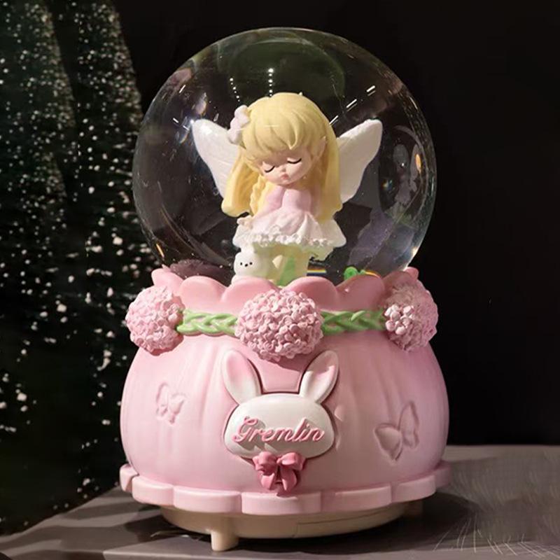 Astronaut Crystal Ball Music Box Ornament - Student Snow Globe Birthday Gift
