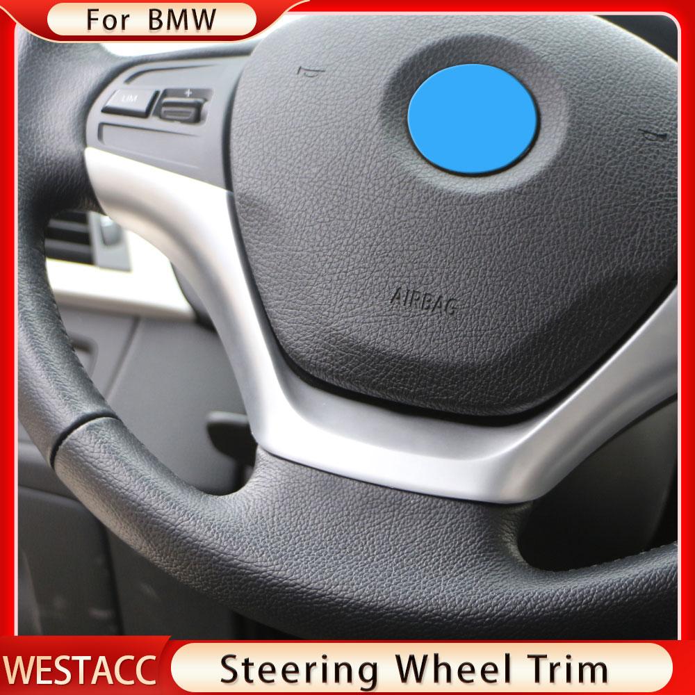 ABS Chrom Auto Lenkrad Abdeckung Zierleiste Dekoration Aufkleber für BMW 3er F30 F34 320 328 2013 2014 Styling