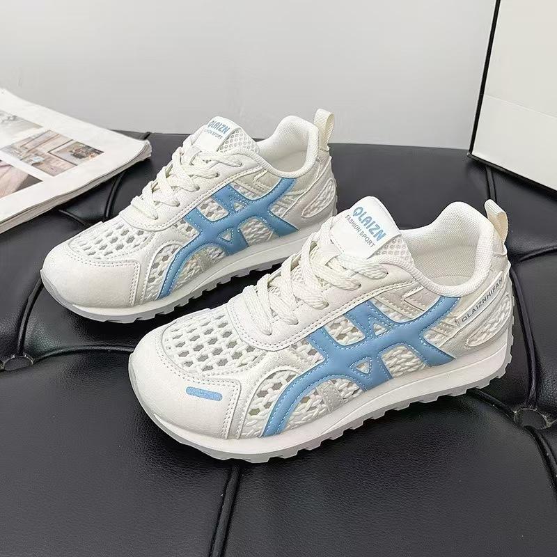 Popular Carving Hole German Training Shoes Women's 2025 New Summer Mesh Shoes Women's Mesh Breathable Forrest Gump Casual Sports Running Shoes