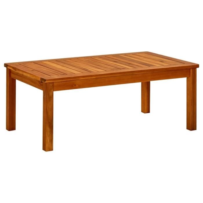 VidaXL Table basse de jardin 90x50x36 cm Bois solide d'acacia
