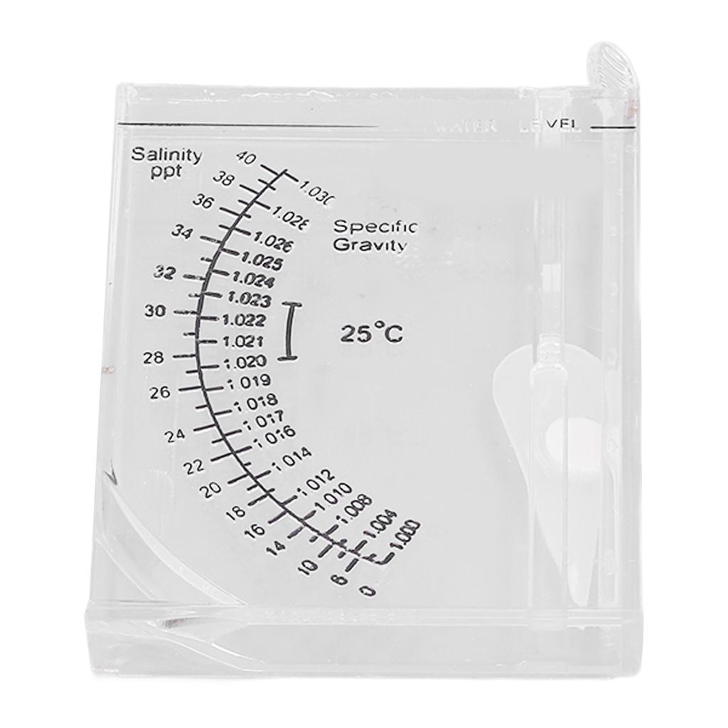 Aquarium Salinity Tester Accurate Aquarium Hydrometer for Fish Tank Seawater Specific Gravity and Salinity
