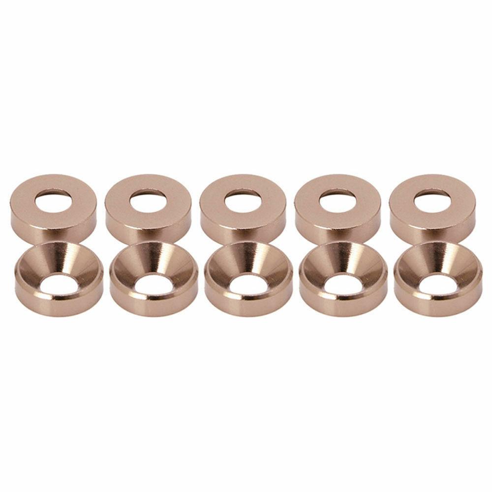 Aluminum Colourful Anodized Countersunk Head Bolt Washers Gasket Red/Grey/Golden/deep Blue/Black/purple M2 M3 M4 M5 M6