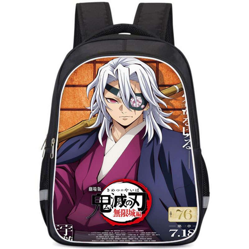 

Повседневный школьный рюкзак Slayer Demon с просторными отделениями для подростков для повседневного использования Double Large тёмно-синий