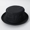 Reck Hatter Cotton Twill Pork Pie Size Black Suitable for and All Seasons Men's Hat, L, RH-320, Twill, Spring, Summer, Fall,