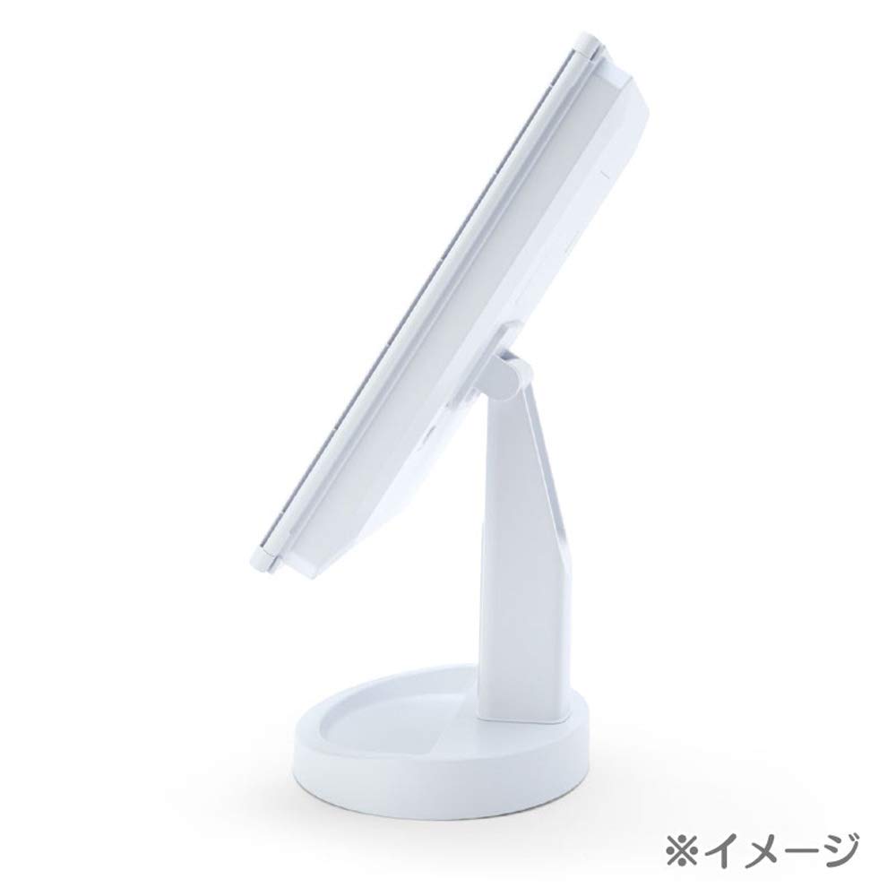 Sanrio Kuromi Lighted Mirror, Approx. 33.5 x 12 x 28.5 cm (with door open), ABS Resin Glass, 064271