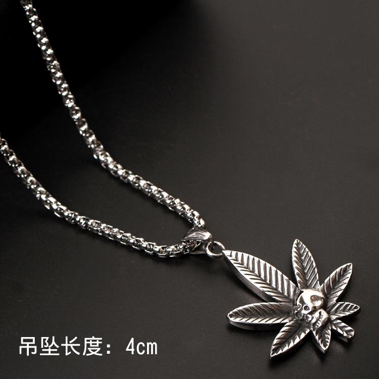 Bijoux en Acier Titane Japonais, Collier Plume Harajuku, Collier Pendentif Personnalisé, Accessoires Chaîne Pull.