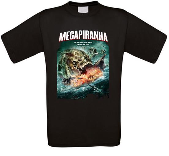 Megapiranha Sharknado Cult Movie T-Shirt All Sizes M