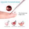 Double Head Cuticle Pusher Gel Nail Removal Tool Nail Dirt Cleaning Dead Skin Push Nail Pusher Manicure Tools Stainless Steel
