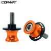For YAMAHA YZF R1 YZFR1 YZF-R1 R3 R6 R125 MT-03 2PCS 6MM Motorcycle Swing Arm Sliders Spools CNC Swing Arm Stand Screw Paddock