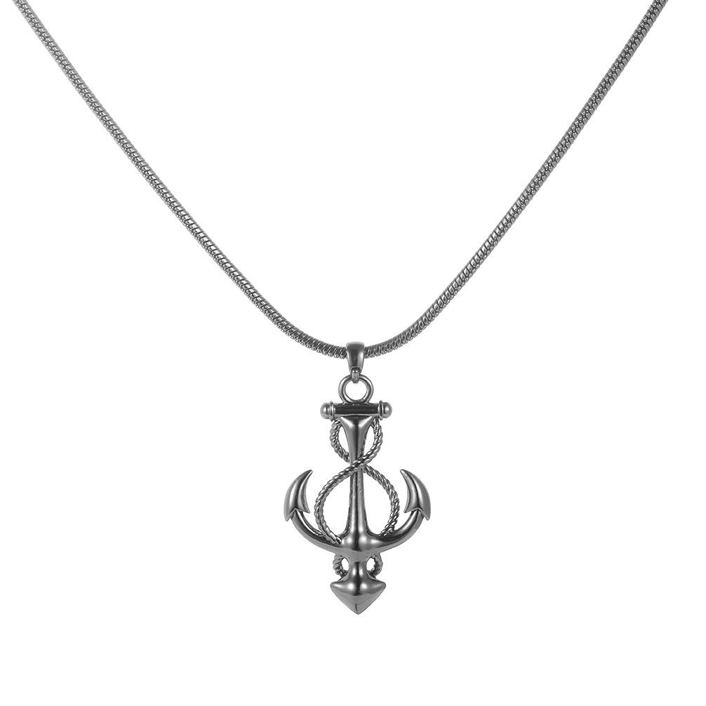 

Хип-хоп ретро старый якорь кулон ожерелье мужская ключичная цепочка поток личность ниша универсальные аксессуары мода