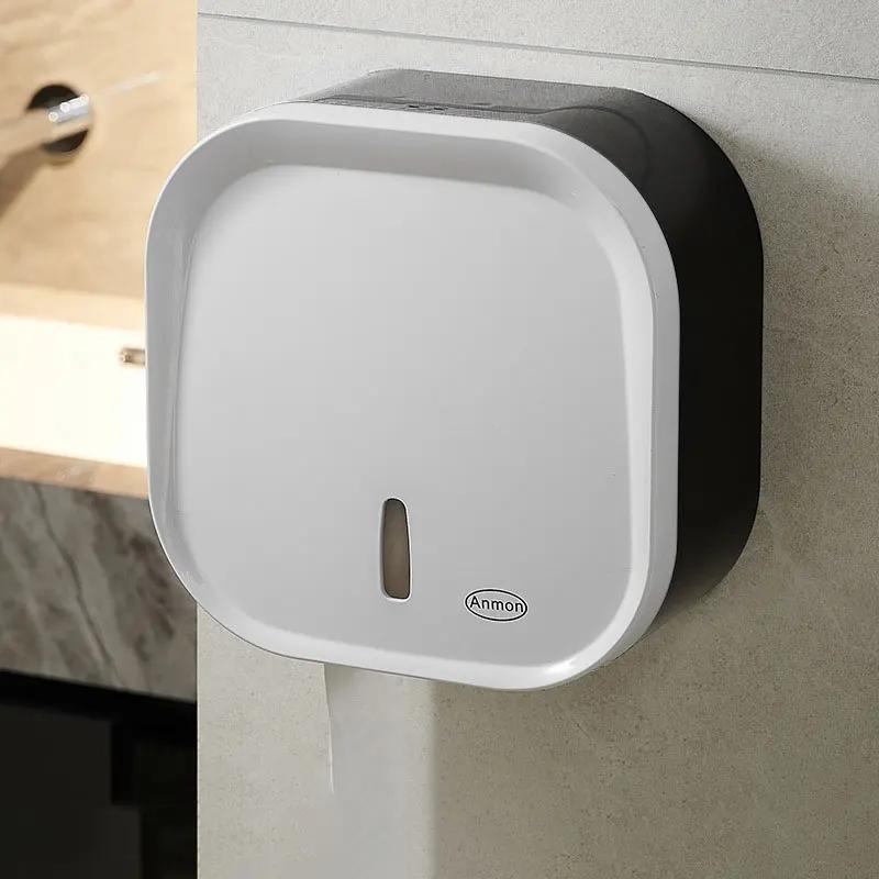 Large Capacity Tissue Holder Hotel Bathroom Large Roll Paper Box Non Perforated Large Tray Paper Holder Bathroom Accessories