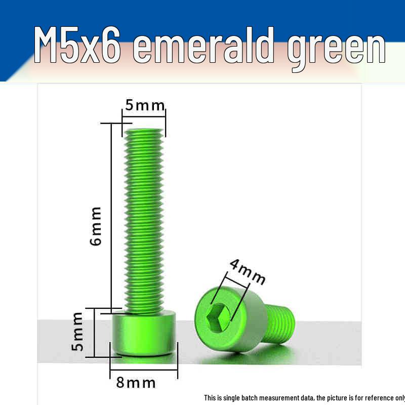 Śruby z łbem walcowym z gniazdem sześciokątnym z anodowanego aluminium M5 - Lekkie, Trwałe, Odporne na zużycie