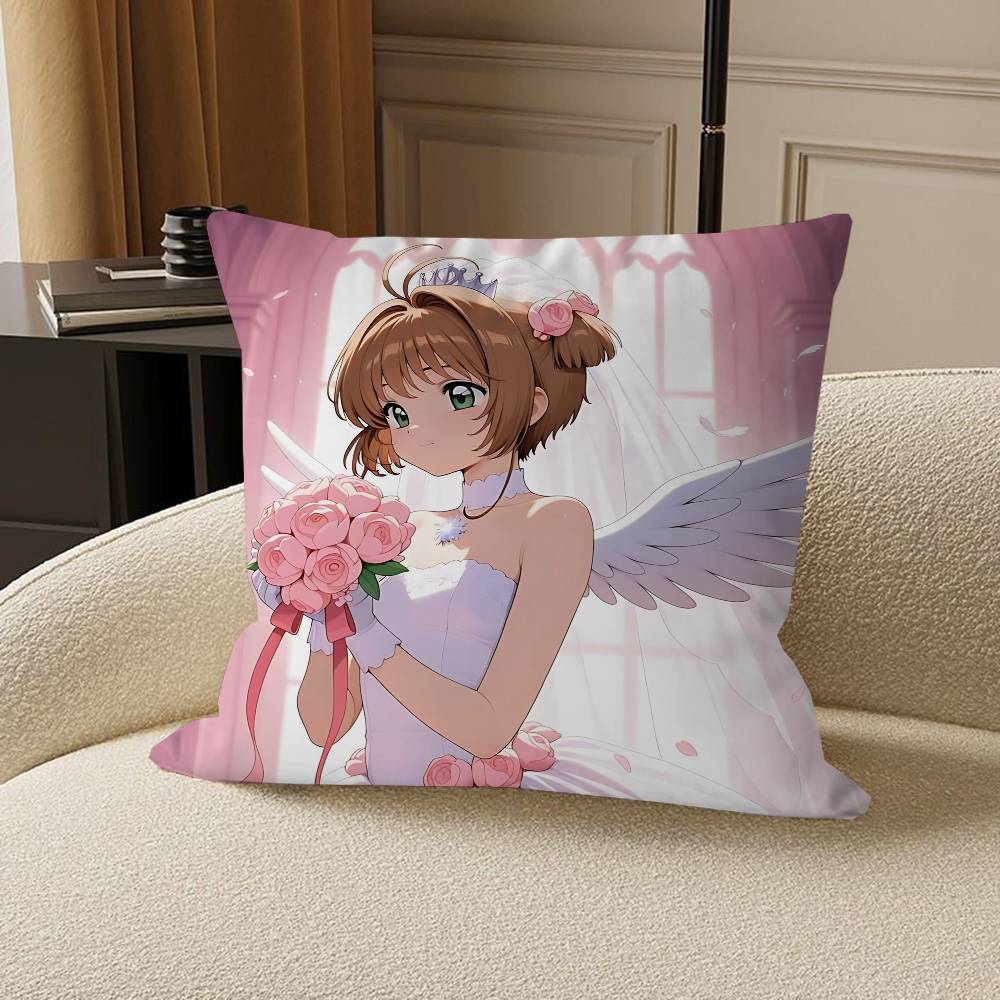 Anime K-KINOMOTO-SAKURA Cushion Cover 30x50 Polyester Sofa Cushions Decorative Throw Pillows Home Decoration Pillowcover