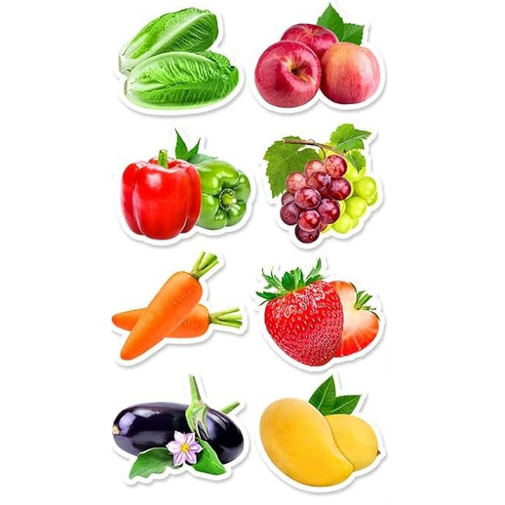 100-500 Pezzi Alta Qualità Colorati Alta Qualità Frutta Alta Qualità Verdura Alta Qualità Adesivi Alta Qualità Compleanno Alta Qualità Cottura