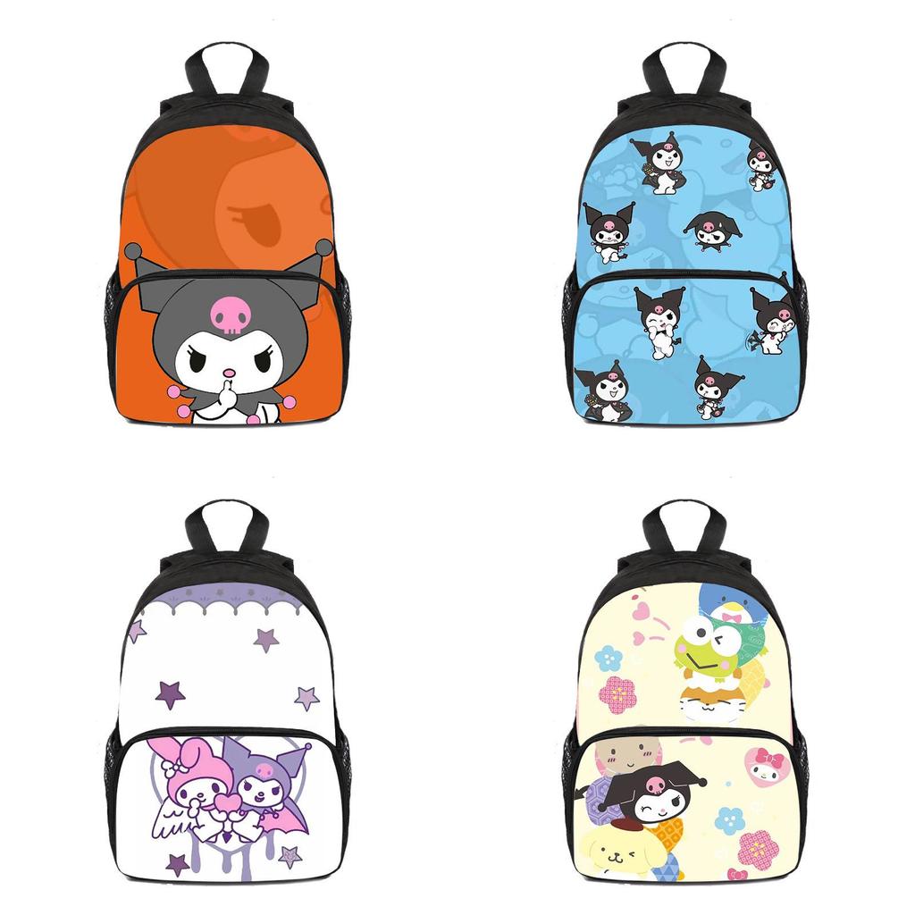 Kuromi Children's Backpack With Cute Cartoon Design And Oxford Fabric