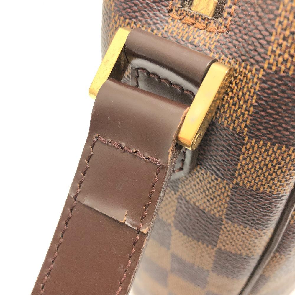 Louis Vuitton N51292 Damier Ipanema GM Pochette Shoulder Bag Canvas Ebene Brown