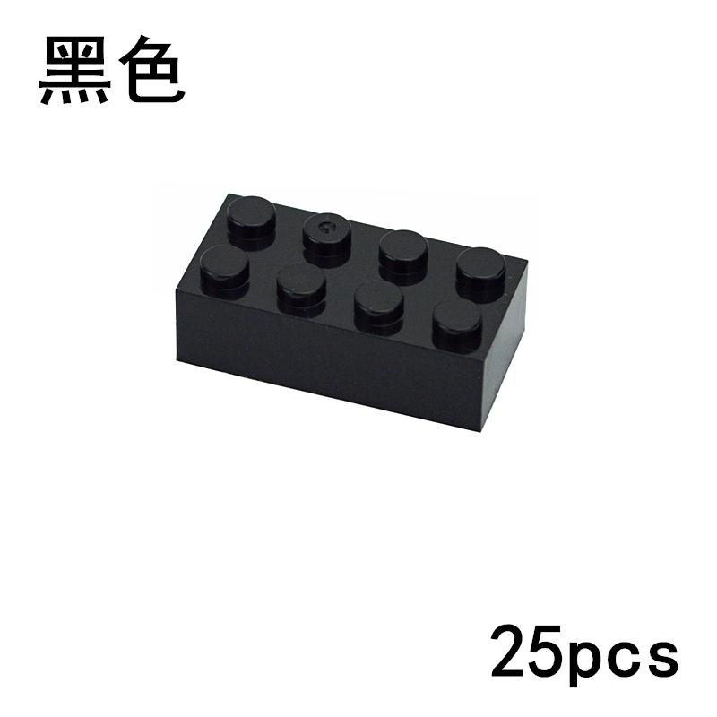 

25pcs DIY 2x4 Dots Thick Figures Block Bricks Learning Educational Classic Assemblage Brick Playset Fits For Leduo 3001 Toys Playsetss For Children