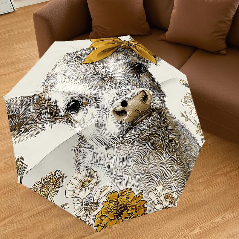 1PC cow flowers Umbrella-8-Rib Reinforced, Automatic Open, Lightweight & Durable, Cute Fashion Accessory for Outdoor-T166