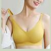 Seamless Latex Underwear Women's Summer Thin Section Without Steel Ring Small Breasts Gathered Breasts Anti-sagging Sports Bra