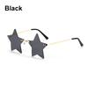 1pc Rimless Star Shape Sunglasses Driving Trendy Eyeglasses Women Men Party Glasses Funny Pentagram Eyewear Christmas Decor