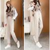 Autumn Winter Fashion Harajuku Thickening Warm Casual Pants Loose Trousers High Waist Korean Slim Women's Woolen Pencil Pants
