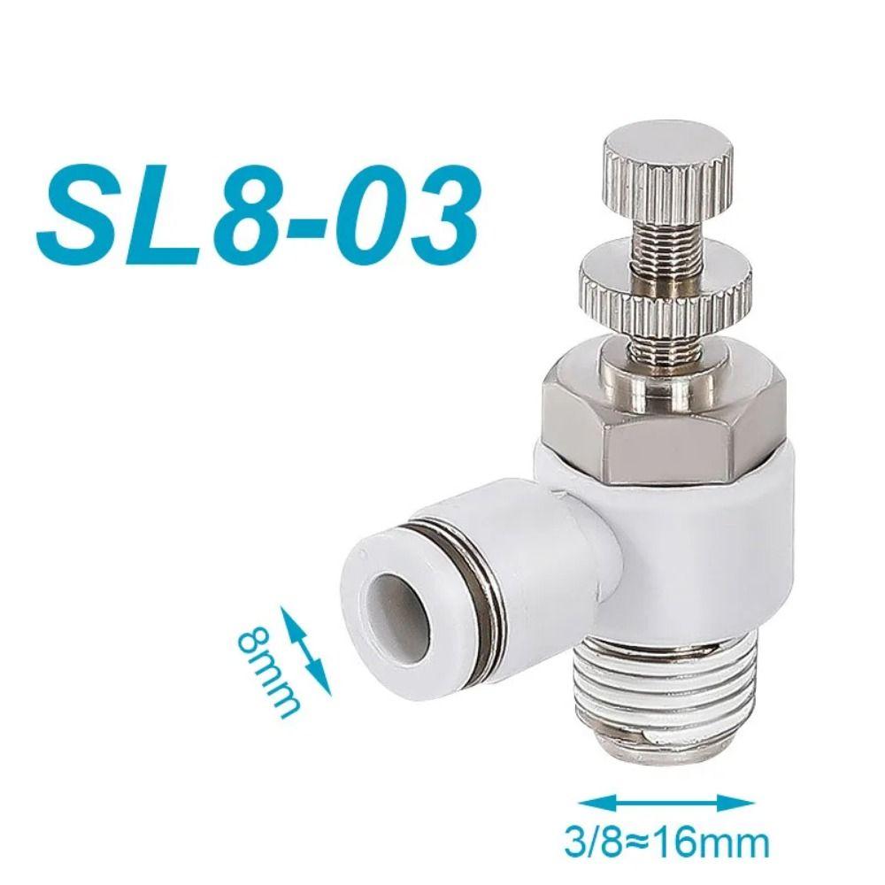 1Pcs Speed Regulation Air Tube Connector Connector Fitting Speed Control Valve