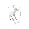 ERINGOGO 8 Pieces Goat Figurines, Miniature Goat Models, Cartoon Style Animal Figures for Micro Landscapes, Desktop Ornaments, Home Decor, Great Gift