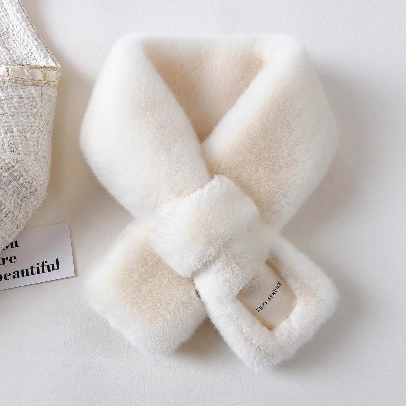 Winter Thickened Warm Imitation Rabbit Fur Fake Collar Scarf