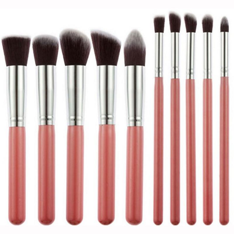 Makeup Brush Set With Doubleended Sponges For Precise Eye Lip And Eyelash Application