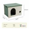 All-Season Outdoor & Indoor Rainproof Cat House: Semi-Enclosed Plastic Villa for Stray Cats & Dogs