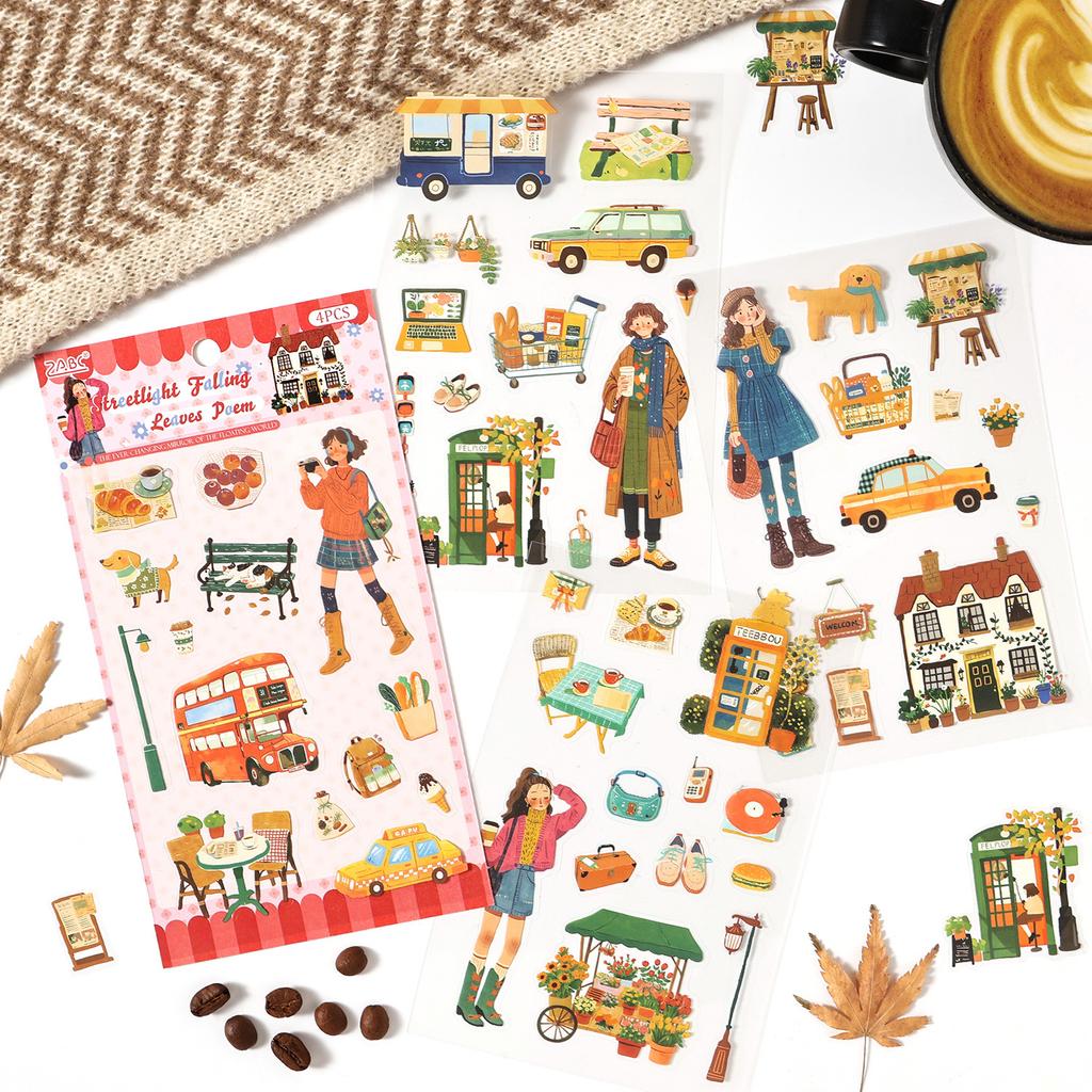 The World of Frogs Series Vintage Life Character Landscape PET Sticker Creative DIY Journal Material Collage Stationery