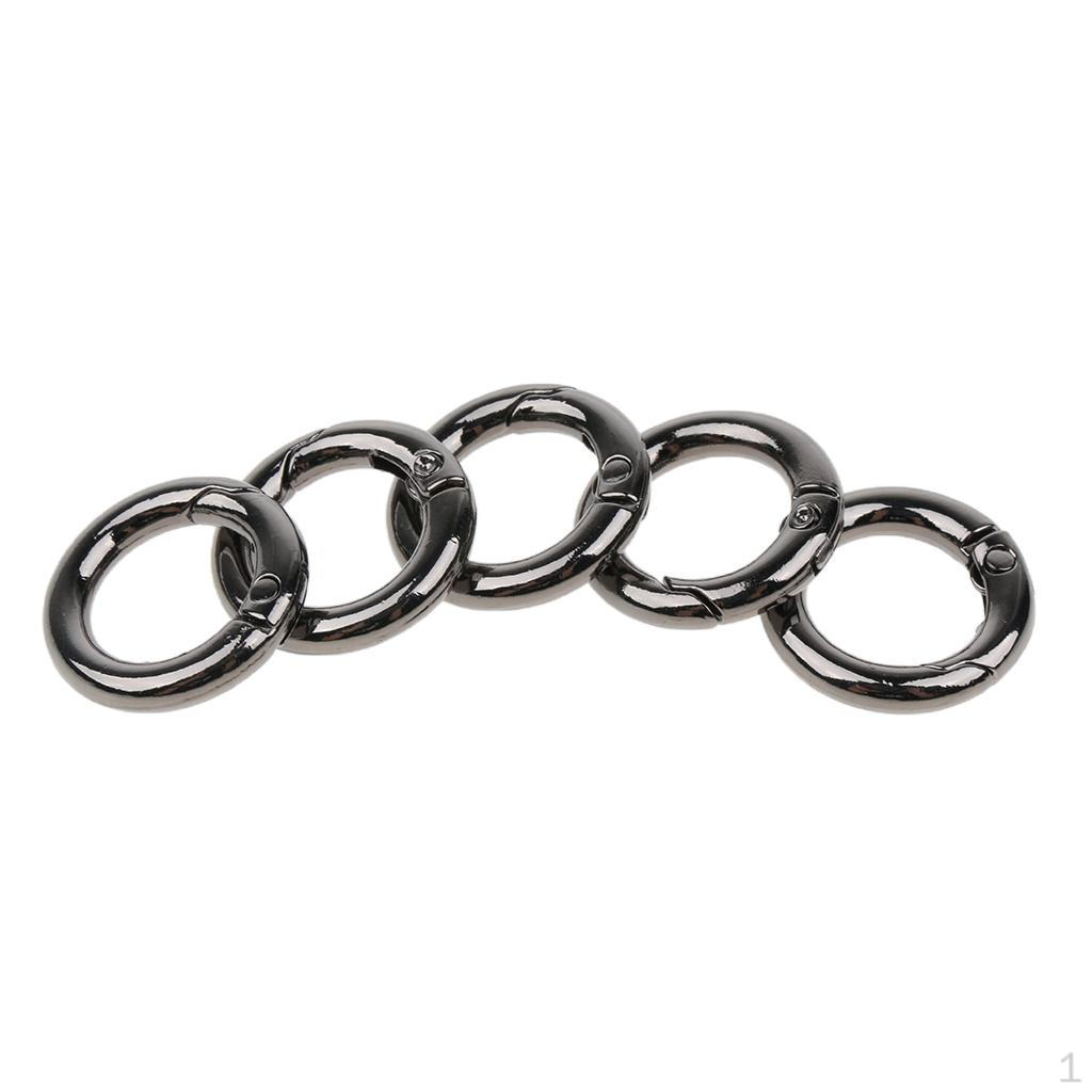 

Металеві карабіни для активного відпочинку, 5 шт. Black 10mm