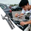 Motorcycle Headlight Mount Aluminum Alloy Extension Bracket for Scooter Rearview Mirror, Universal for Commuting & Touring