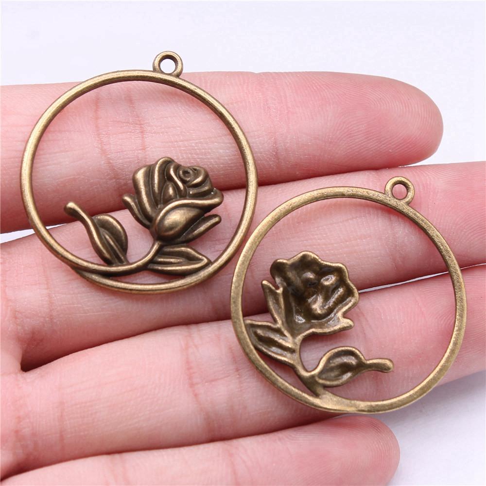 Rose Lotus Charms Pendant Boys Jewellery Bulk Cool Things