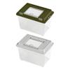 Turtle Bathing Tub Turtle Container with Lid Amphibians Breeding Box Portable