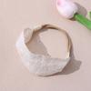 Delicate Embroidered Infant Headband White Lace Design Comfortable Hair Decoration for Photography Parties Daily Use
