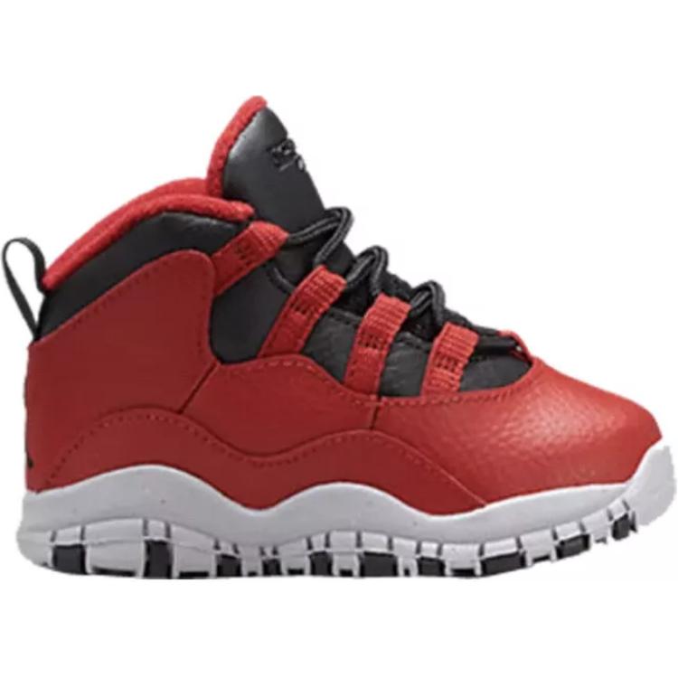 Air Jordan 10 Retro  TD Bulls Over Broadway Baby Sneakers Red Gym-Red Black-Wolf-Grey 310808-601