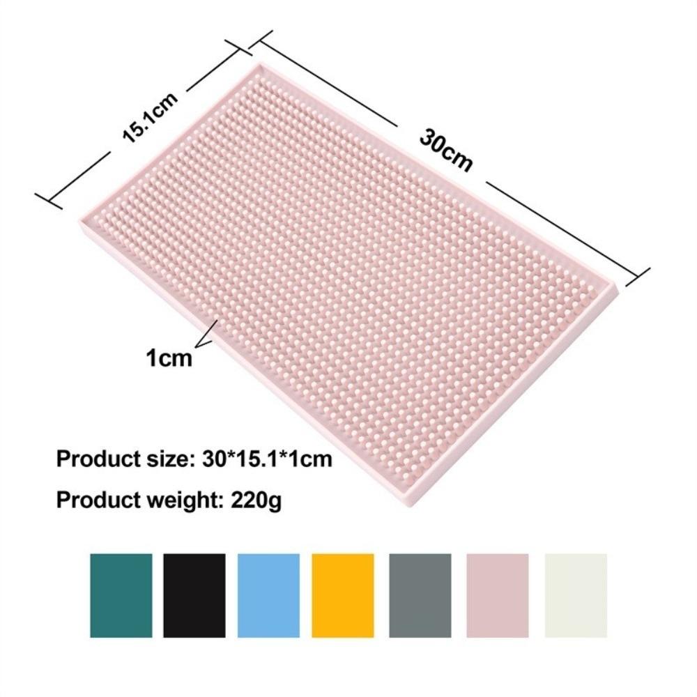 Non-Slip Base Silicone Bar Mat Liquid Absorbent Coffee Spill Mat Countertop Bar Mat  For Bars